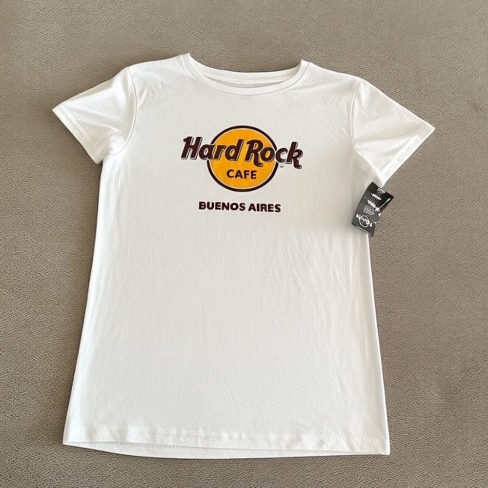 NWT Hard Rock Tee White Women’s Large Buenos Aires - Picture 2 of 7